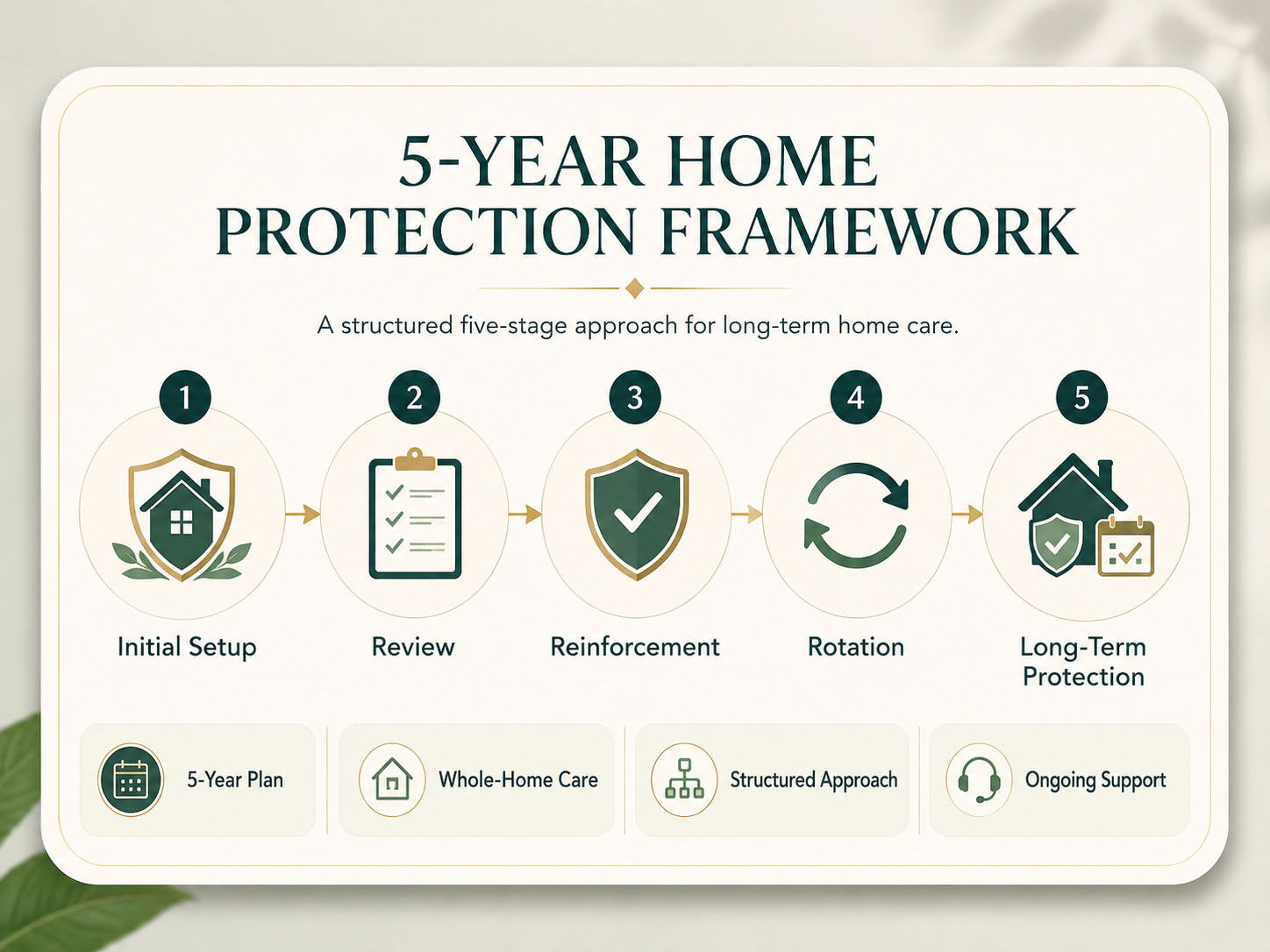 Nestrava five-year structured protection system
