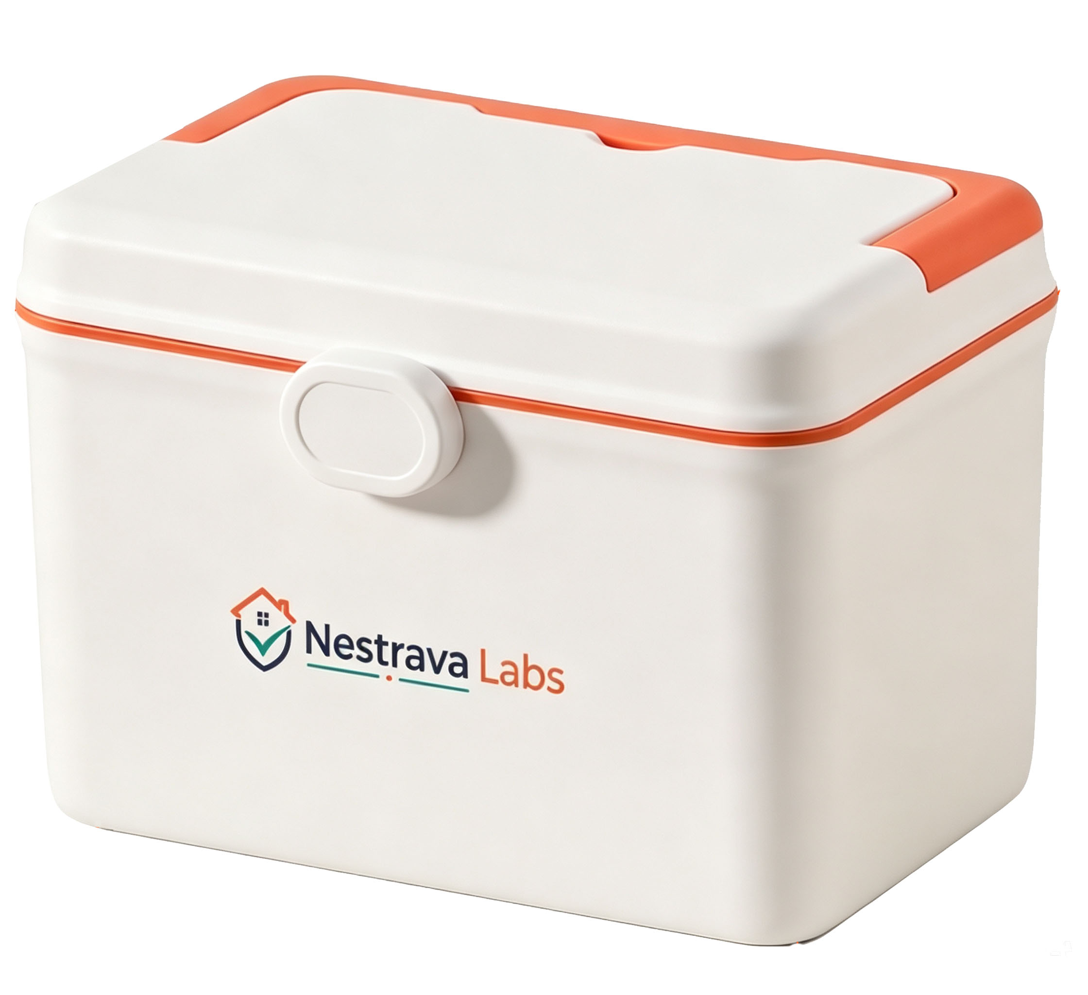 Angled view of the closed Nestrava RoachBarrier 5 storage case